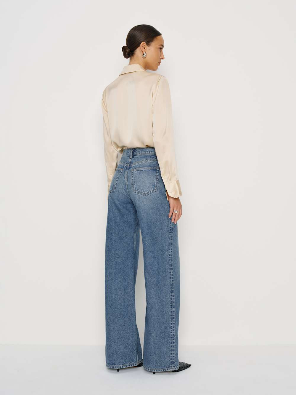 Cary High Rise Slouchy Wide Leg Jeans | Reformation (Global)