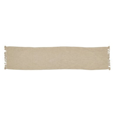 72" x 14" Cotton Textured Table Runner Khaki - Threshold™: Farmhouse Style, Machine Washable, OEKO-TEX Certified | Target