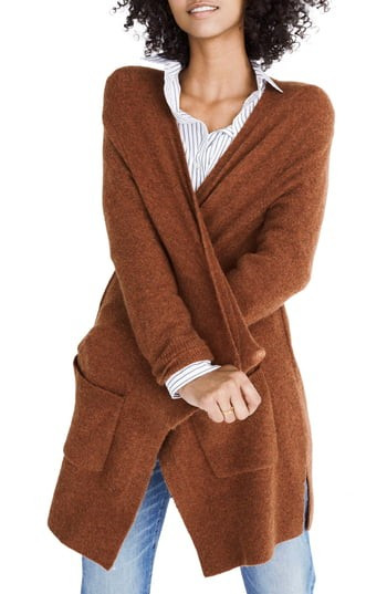 Women's Madewell Kent Cardigan Sweater, Size XX-Small - Orange | Nordstrom