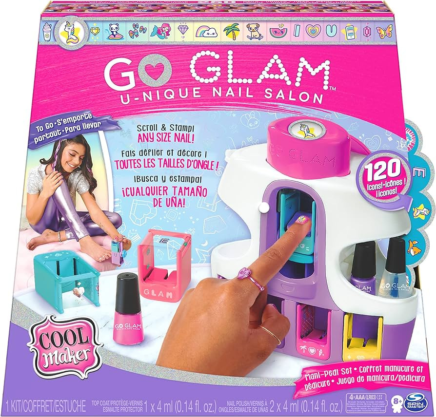 Cool Maker, GO Glam U-nique Nail Salon with Portable Stamper, 5 Design Pods and Dryer, Nail Kit K... | Amazon (US)