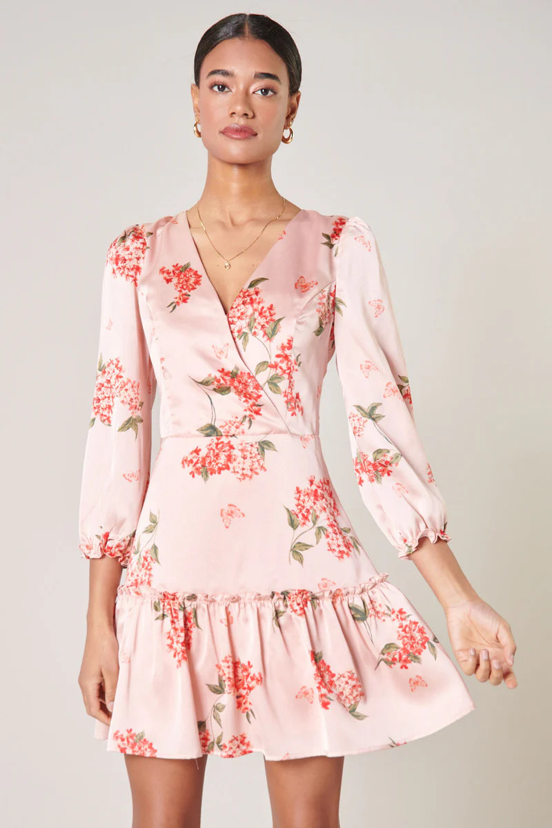 Bonitas Mariko Surplice Mini Dress | Sugarlips