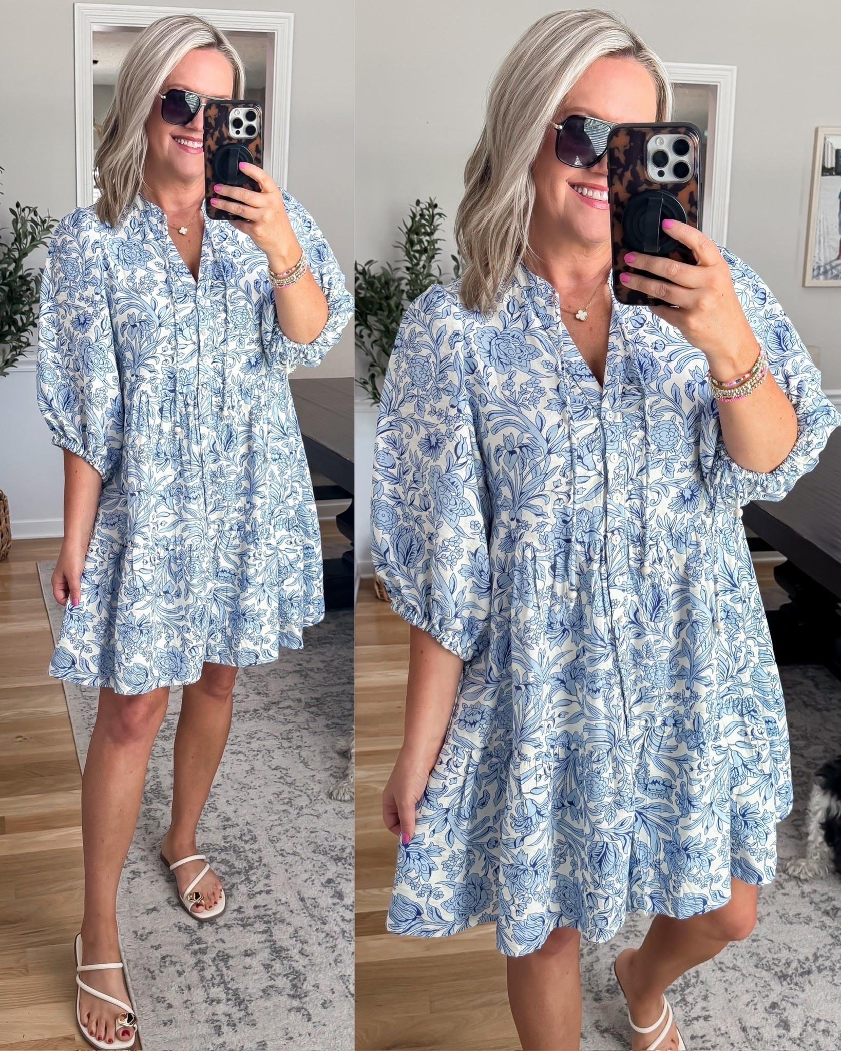 This dress is giving designer inspired coastal charm without the designer price tag. The blue and white print, flowy fit, and lightweight fabric make it such an easy piece for summer vacations, brunch, baby showers, or everyday wear.

summer dress, blue and white dress, coastal style, vacation outfit, resort wear, flowy dress, feminine fashion, brunch outfit, amazon fashion, summer style, designer inspired, flattering dress, lovelylifestyling

#LTKootd #LTKSeasonal #LTKOver40