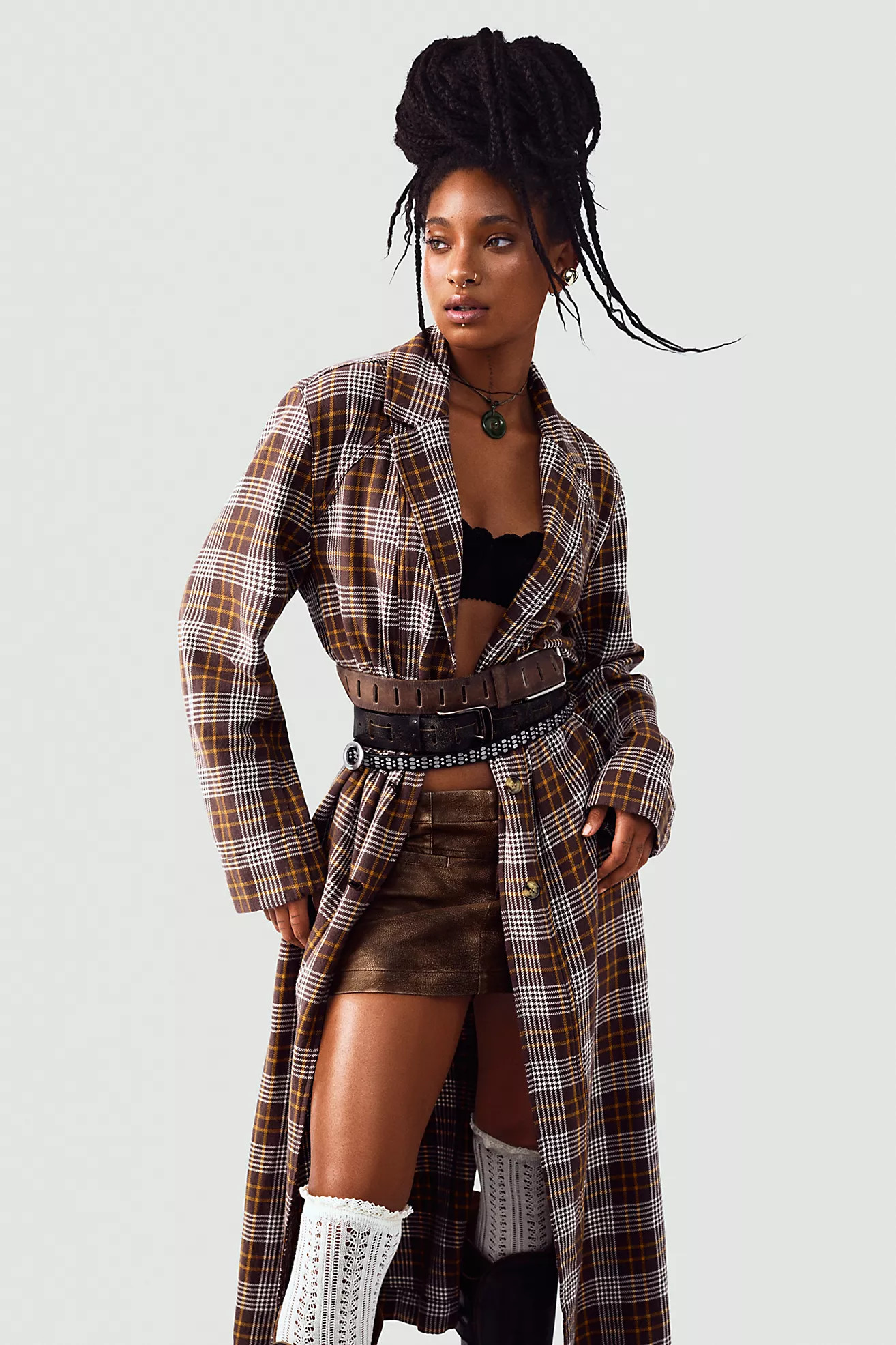 We The Free Monique Plaid Denim Duster | Free People (Global - UK&FR Excluded)