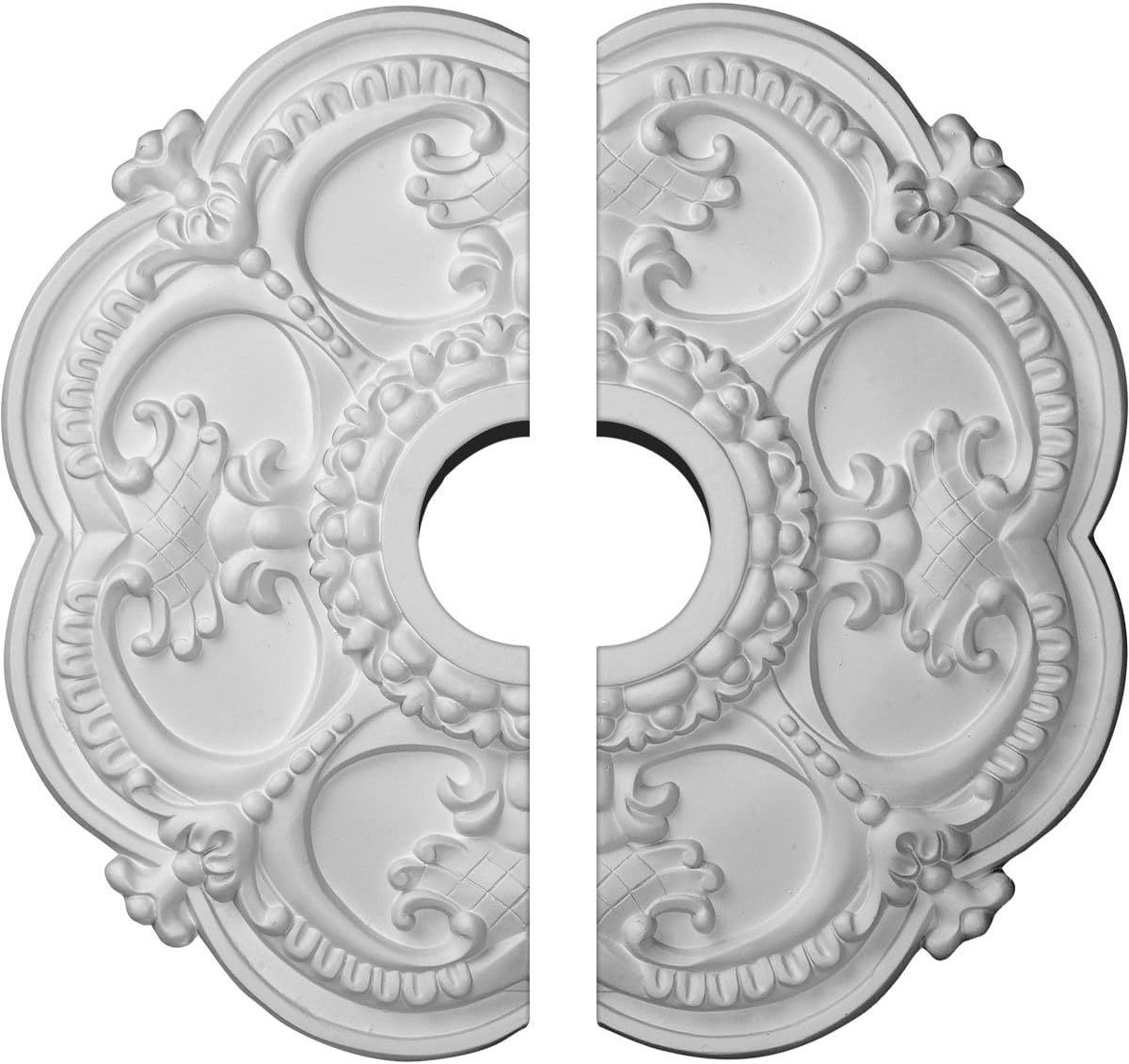 Ekena Millwork CM17RO2 Rotherham Ceiling Medallion, 18"OD x 3 1/2"ID x 1 1/2"P, Factory Primed | Amazon (US)