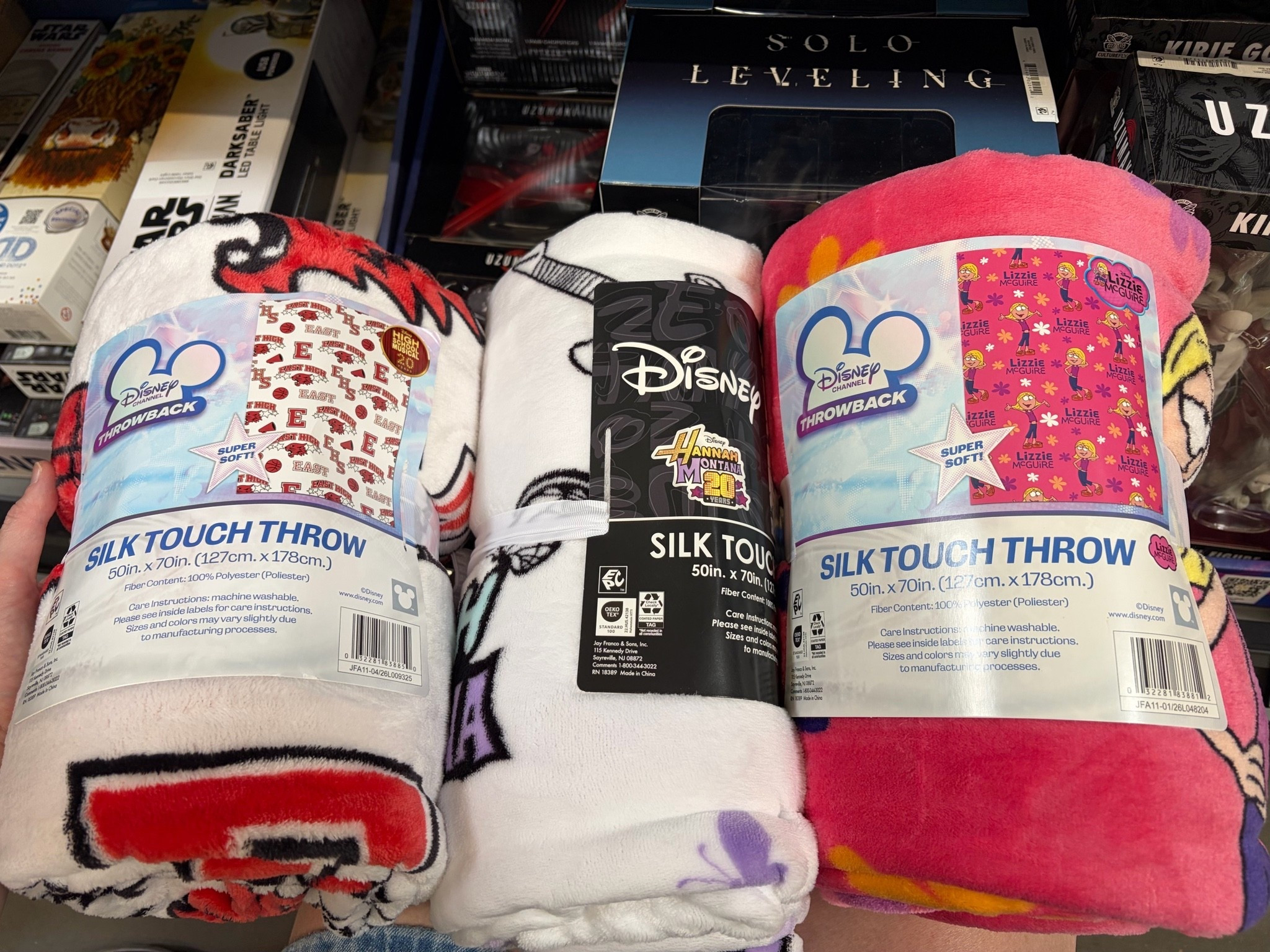 Walmart has Disney Channel blankets with Hannah Montana, High School Musical, and Lizzie McGuire!

#LTKSeasonal