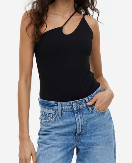 This body suit is a must have for that chic summer casual look! Sleeveless thong body in crêpe jersey with narrow straps on one shoulder and concealed press-studs at the crotch. Lined at the top from H&M 

#LTKeurope #LTKFind #LTKU