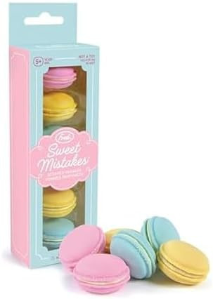 Genuine Fred Sweet Mistakes Macaron Erasers, Set of 6, Scented, Fun for School, Home, or Office | Amazon (US)