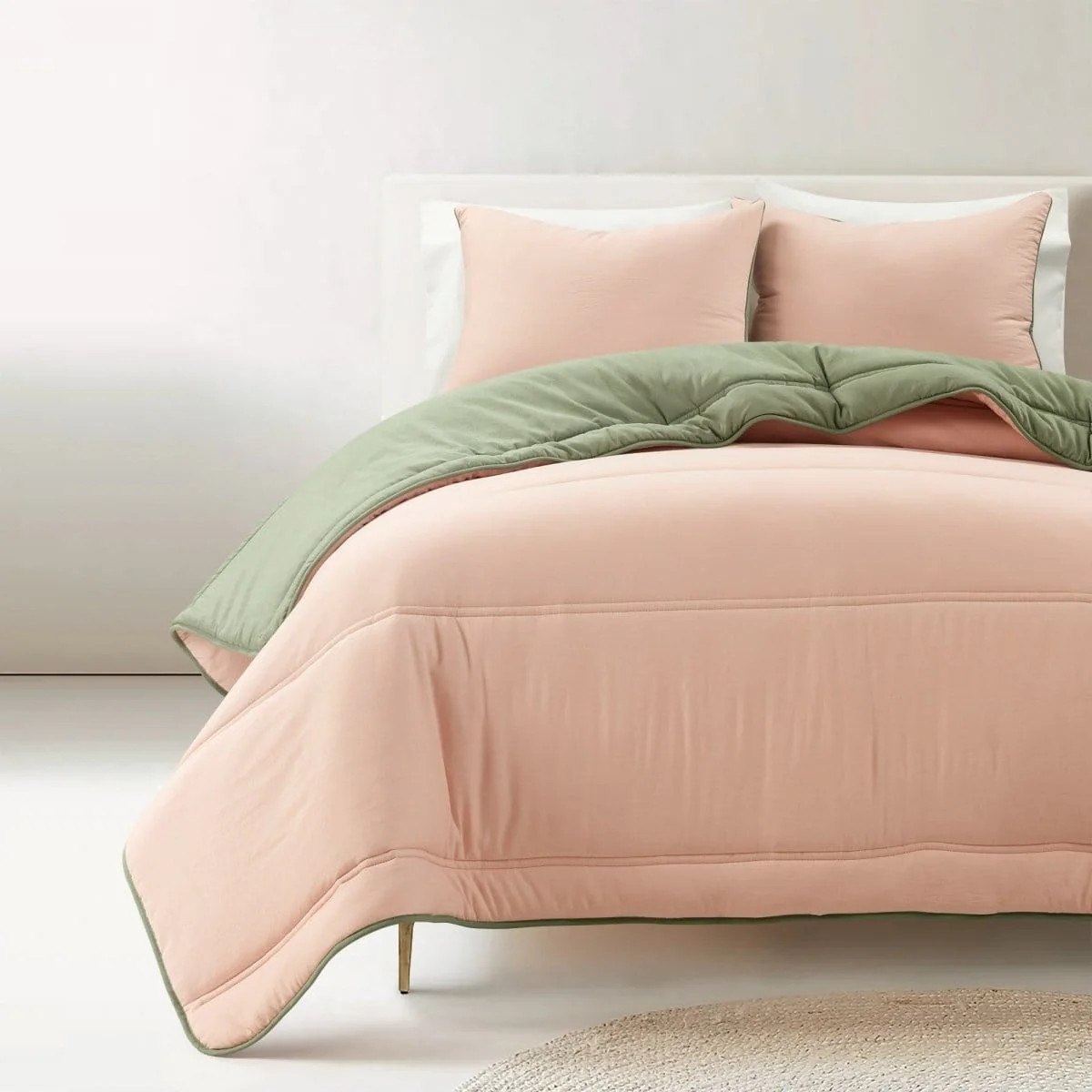 Oslo Soft Reversible Quilted Comforter Set | Lush Decor