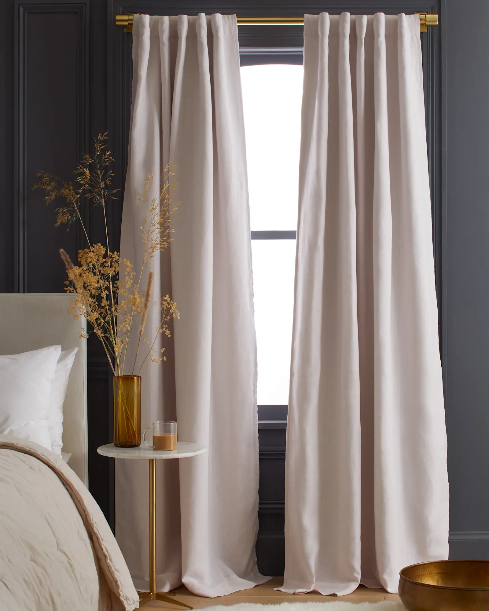 European Linen Room Darkening Curtain | Quince