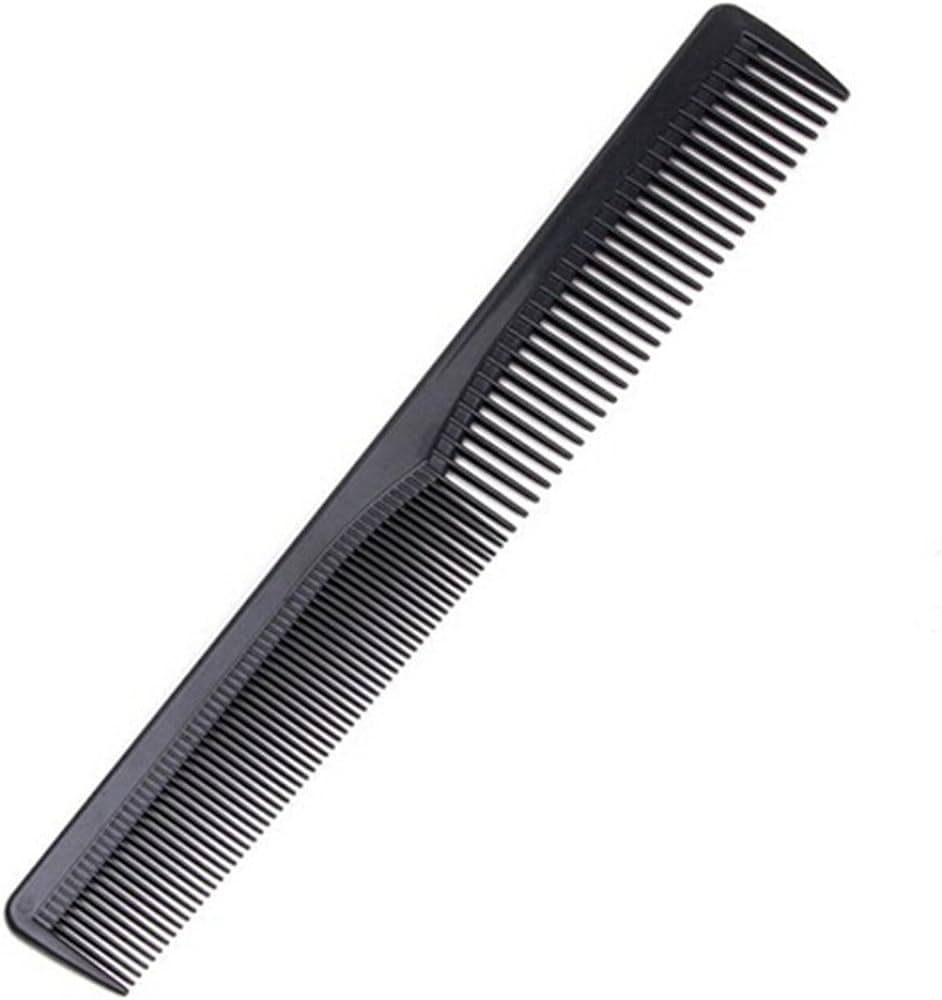 Black Fine Tooth Comb Not Breakable Carbon Fiber Anti Static Chemical And Heat Resistant Comb For... | Amazon (US)