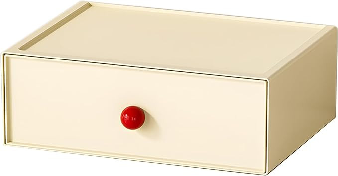 Desktop Storage Drawers, Plastic Desk Organizer with 1 Large Drawer, Modular Stackable Toolbox Un... | Amazon (US)