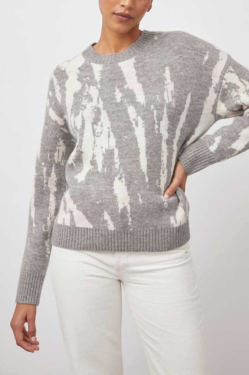 VIRGO SWEATER - GREY TIE DYE | Rails