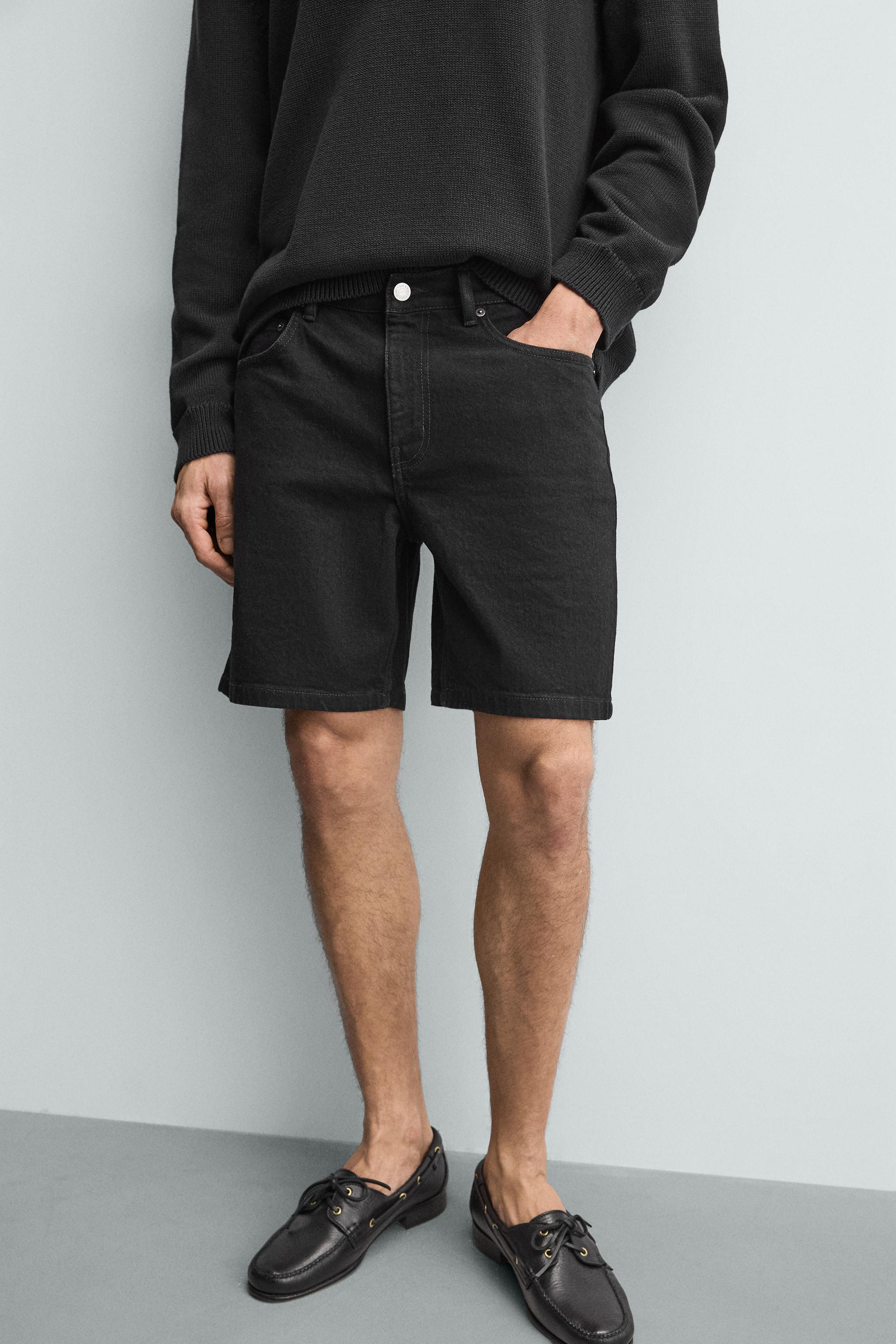 REGULAR FIT DENIM BERMUDA SHORTS | Zara UK