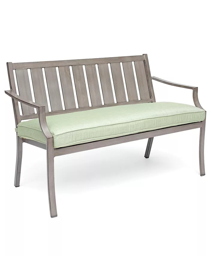 CLOSEOUT! Wayland Outdoor Bench with Sunbrella® Cushions, Created for Macy's | Macys (US)