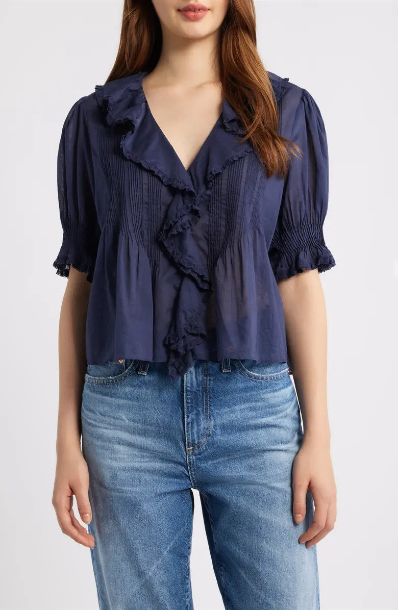 Henri Organic Cotton Voile Top | Nordstrom