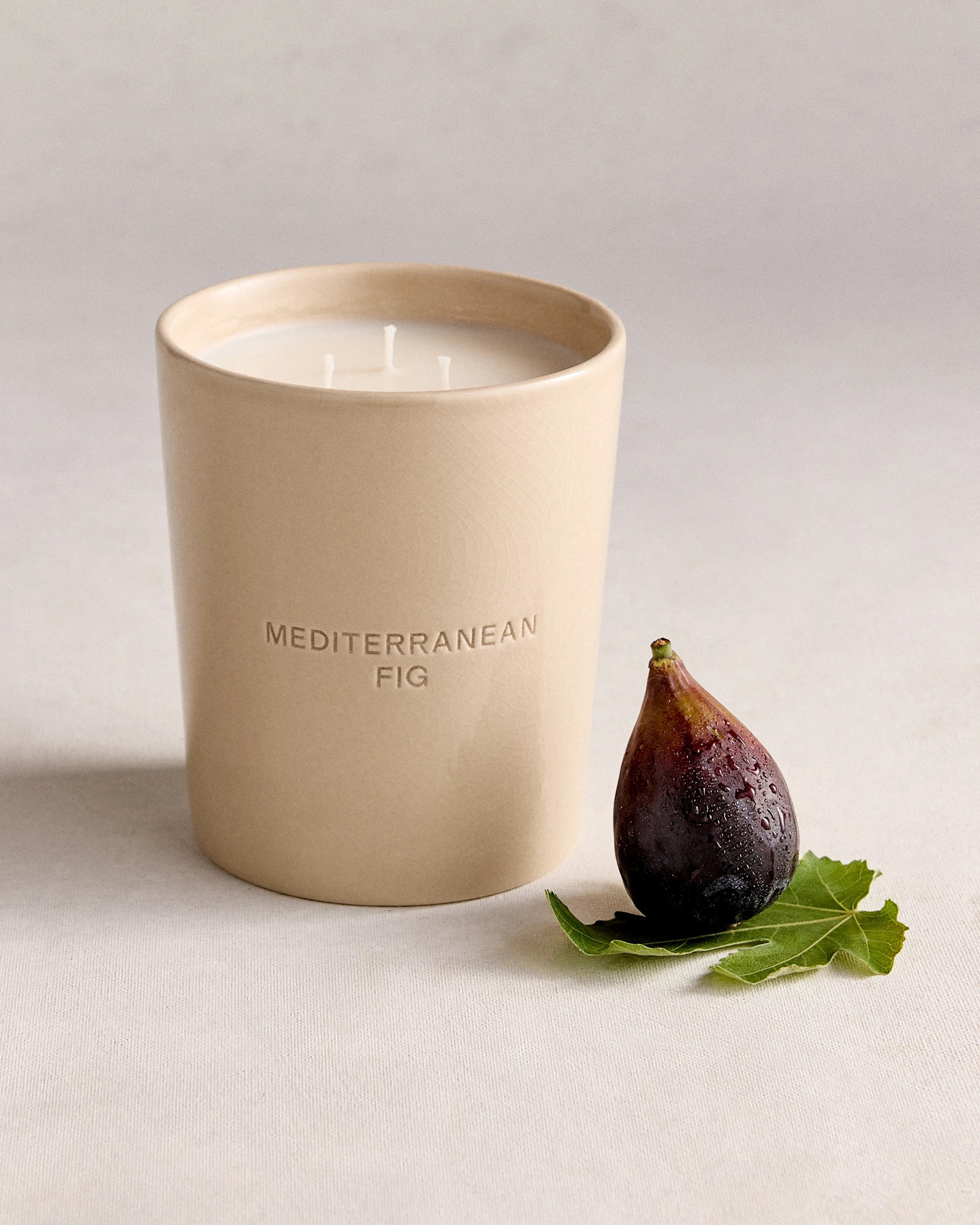 Quince | Mediterranean Fig 3-Wick Luxury Candle, Plant-Based Wax | Quince