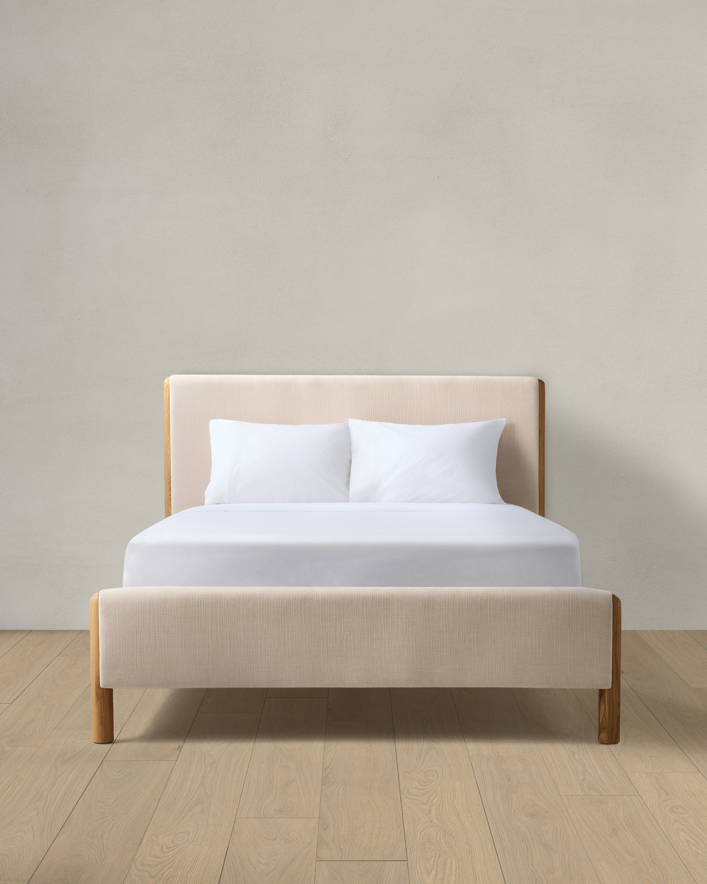 Solid Wood and Performance Fabric Bed | Quince