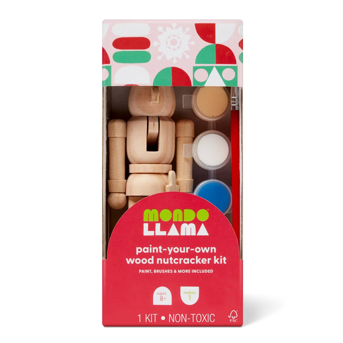 Christmas Craft Paint-Your-Own Nutcracker Kit - Mondo Llama™ | Target