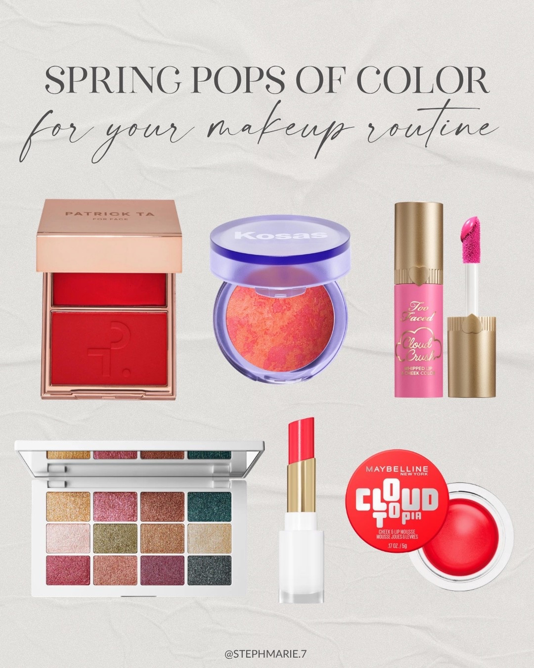 Some favorite beauty products for adding a pop of color to your makeup routine for spring 🌸

#LTKSeasonal #LTKOver40 #LTKBeauty