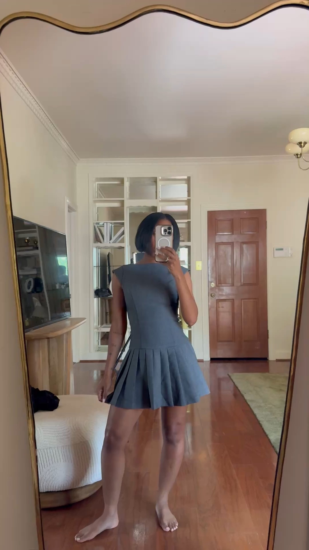 Grey mini dress- summer dress 

#LTKPetite #LTKStyleTip