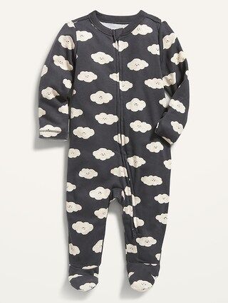 Unisex Cloud-Print Sleep &#x26; Play Footed One-Piece for Baby | Old Navy (US)