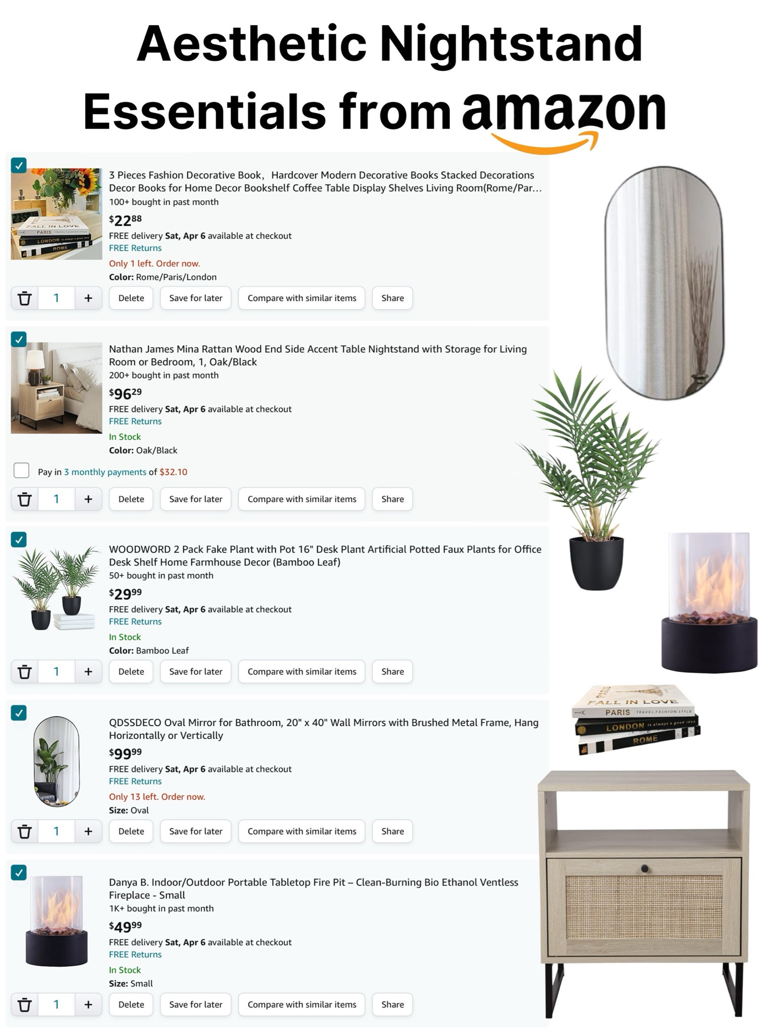 Aesthetic Nightstand Essentials from Amazonn

#LTKhome