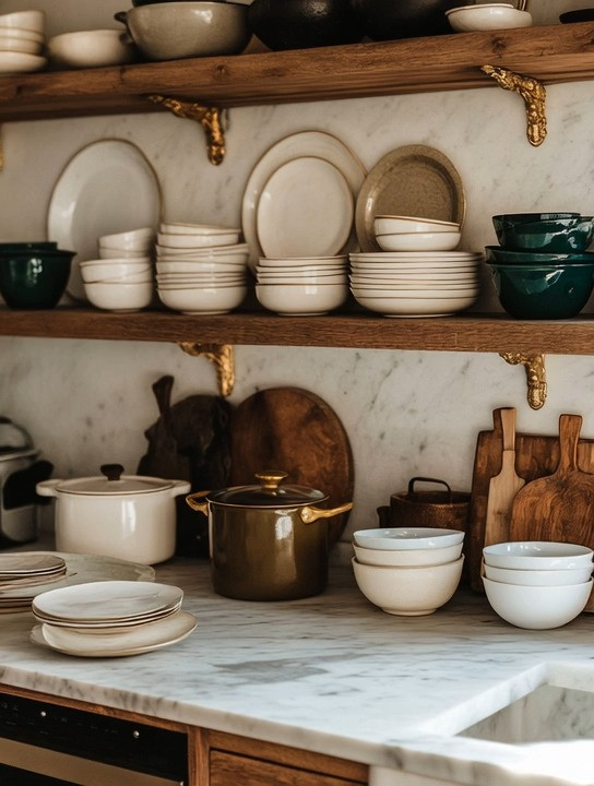 What makes an Italian kitchen feel so effortlessly beautiful?

It’s not the marble.
It’s not even the wood.

It’s how everything is displayed.

Most kitchens already have the foundation—marble countertops, natural wood cabinets, neutral tones. But what transforms the space is the detail: open wooden shelves paired with elegant gold shelf brackets.

Those small gold accents underneath the shelves?

They change everything.

They turn simple wood floating shelves into a statement. They add warmth, contrast, and that subtle European luxury that makes a kitchen feel styled, not just functional.

And then comes the best part—displaying your everyday essentials.

Your plates, bowls, serving pieces… instead of hiding them, you turn them into decor. It’s beautiful, but also incredibly practical. Everything is within reach, making your kitchen feel more natural, more lived-in, and more intentional.

This works in small kitchens, large kitchens, modern homes, or classic spaces.

We’ve curated multiple options of extra thick wooden shelves and gold shelf brackets so you can create this exact Italian-inspired kitchen look.

✨ Elevate your kitchen without renovating—shop our wood shelves and gold hardware to recreate this look.

#KitchenDecor #HomeStyling #ModernKitchen 

 

#LTKHome