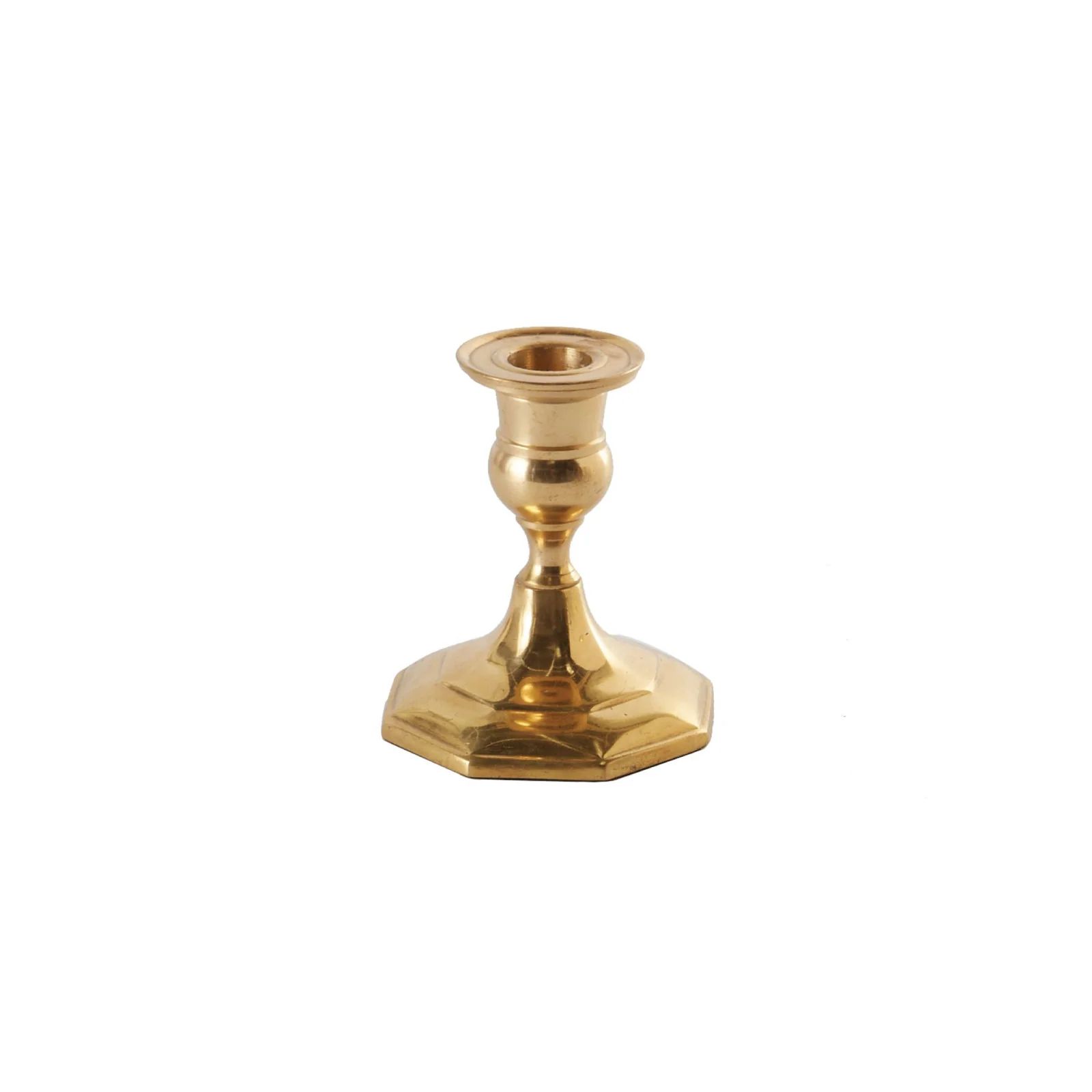 3.5 inch Candlestick in Gold | Brooke and Lou