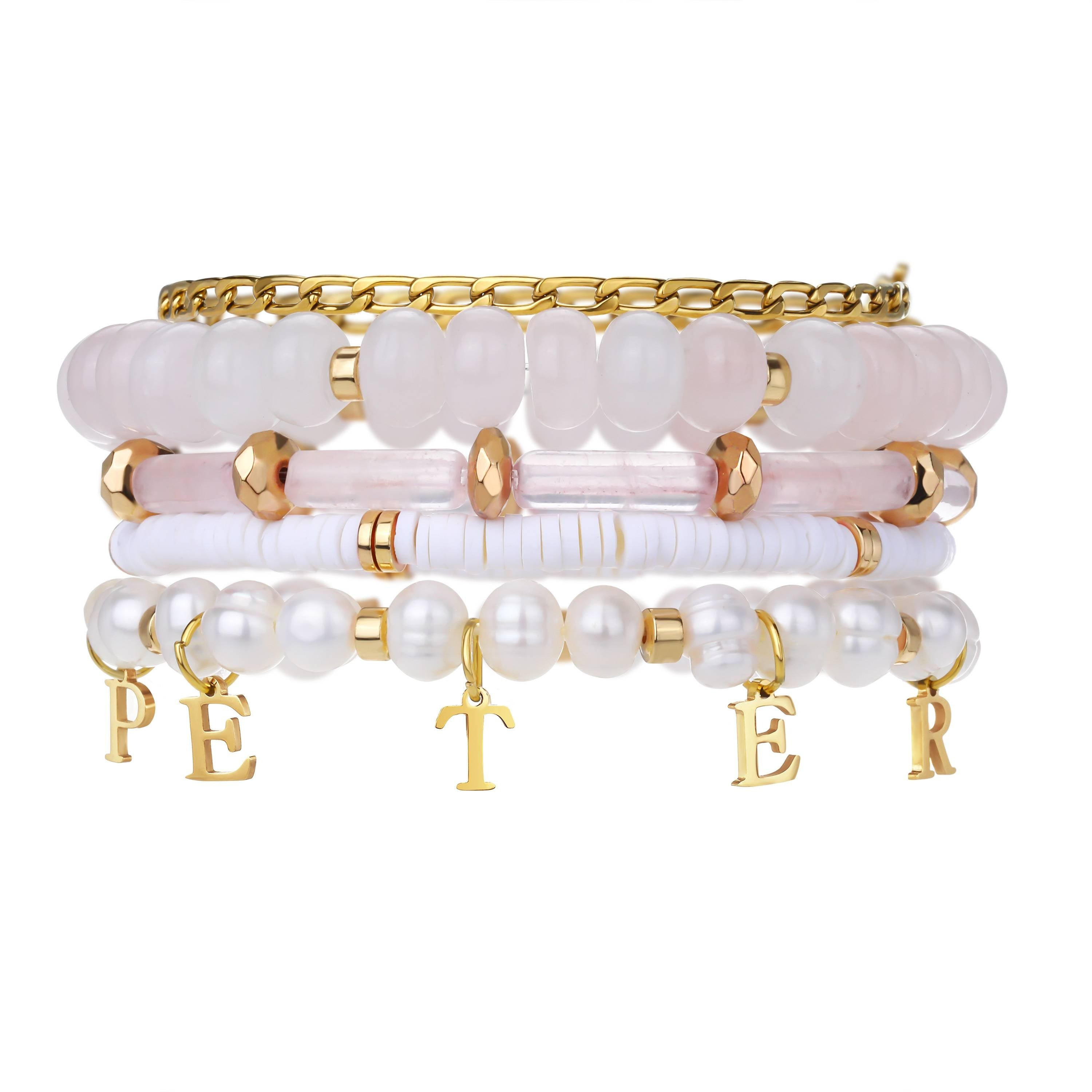 Peter 4:8 Stacking Bracelet Set | Victoria Emerson
