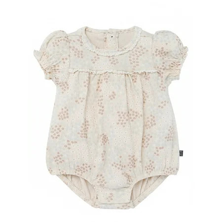 Modern Moments by Gerber Baby Girl Bubble Romper, Sizes 0/3 Months - 24 Months | Walmart (US)