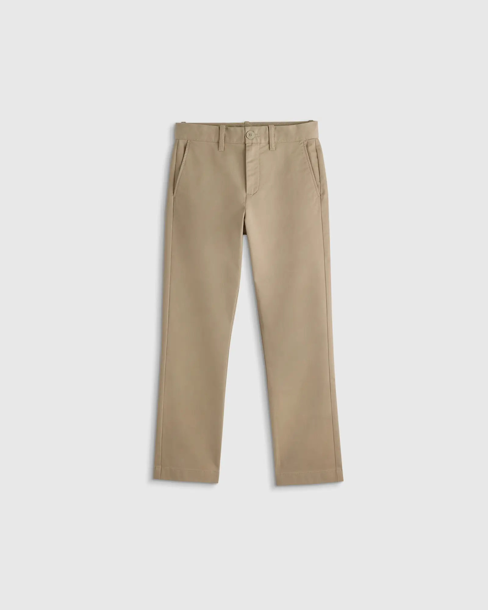 Boys Organic Cotton Stretch Classic Chino - Kid in Light Khaki | Quince