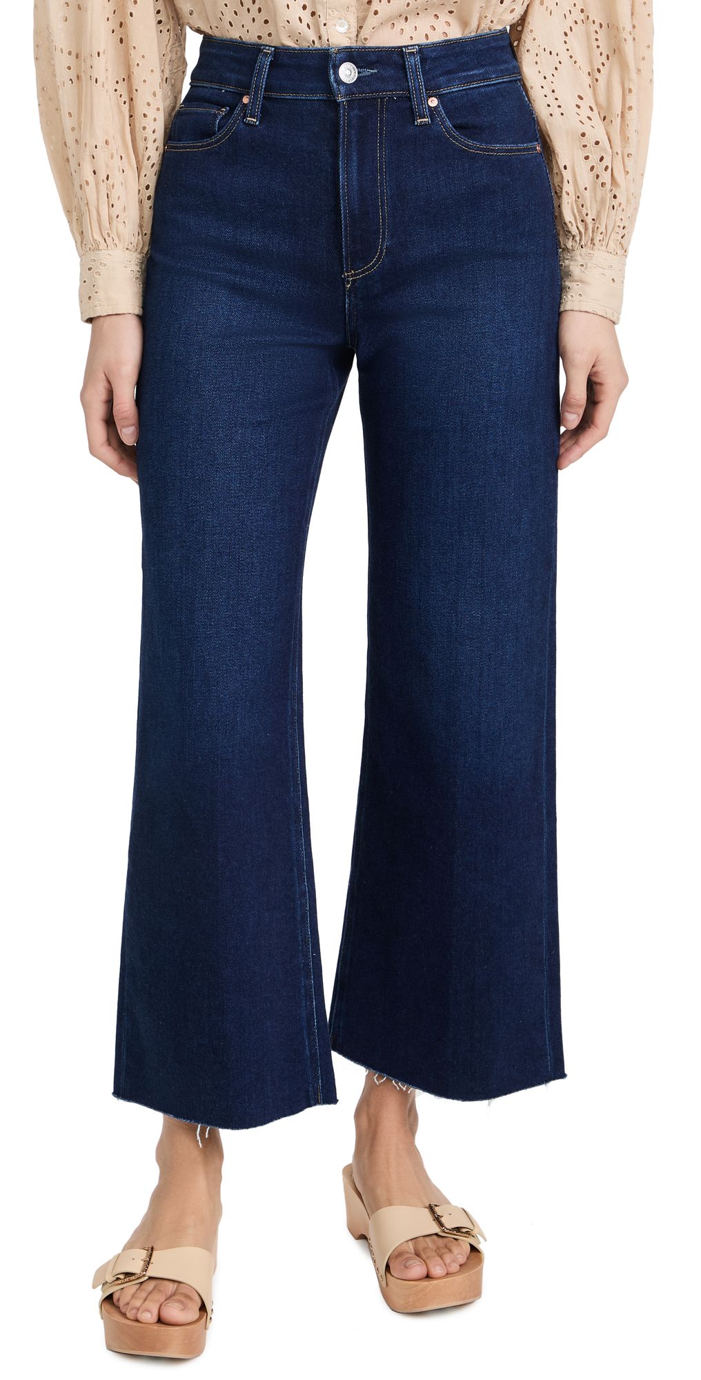 PAIGE Anessa Jeans with Raw Hem | Shopbop