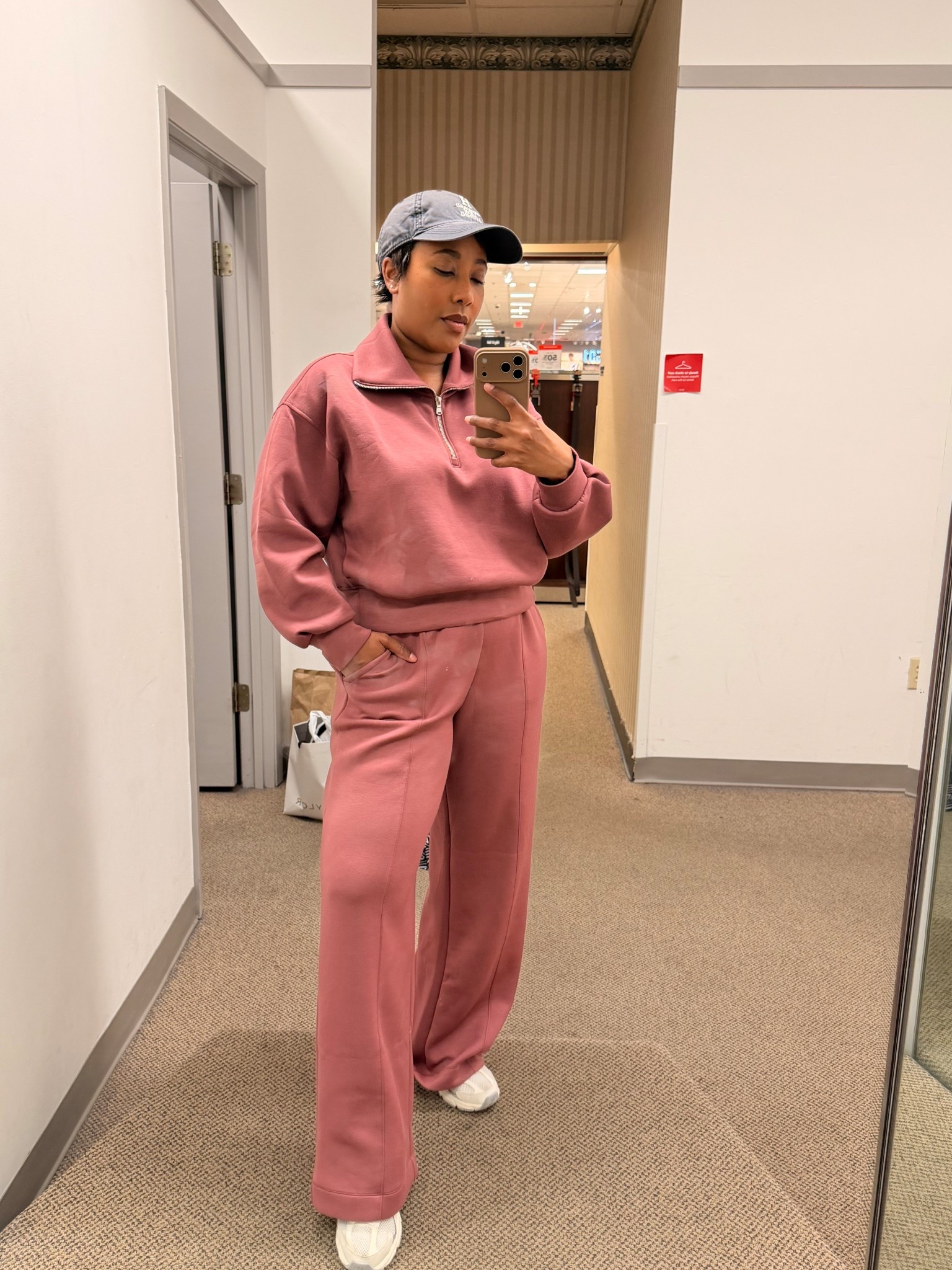 Cozy separates in spring colors love these sweatshirt and sweat pants set in rosette color wearing small in top and medium in bottoms 

#LTKSeasonal #LTKootd