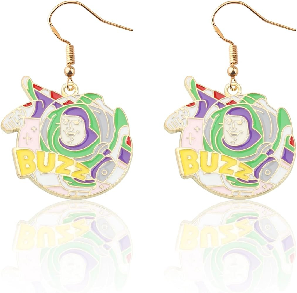 KEYCHIN Buzz Lightyear & Slinky Dog & Hamm Earrings Toy Movie Fans Gifts Toy Cartoon Charaters Je... | Amazon (US)