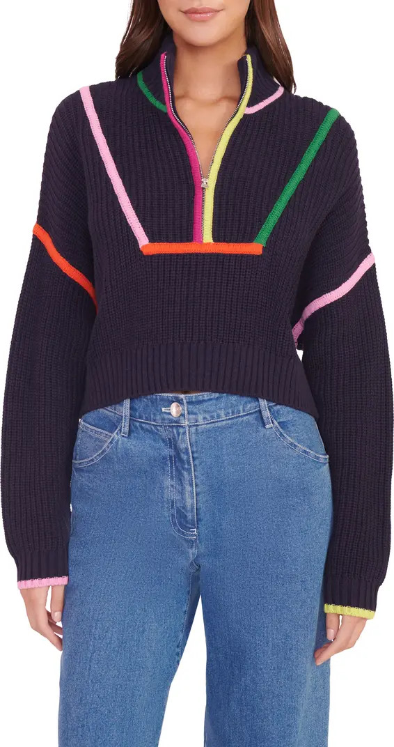 Hampton Half Zip Crop Sweater | Nordstrom