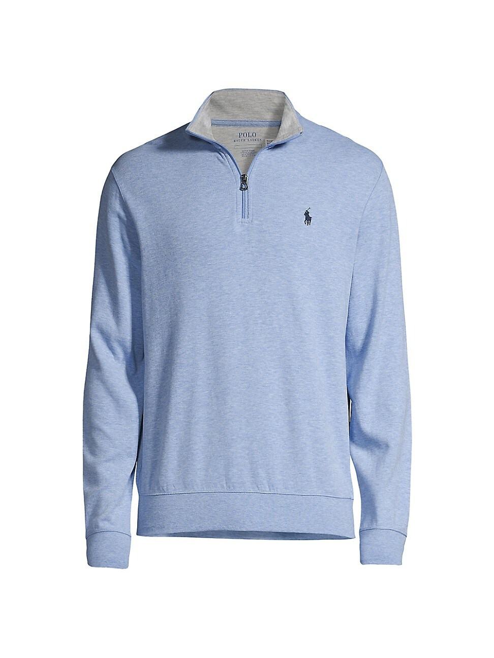 Men's Luxury Jersey Quarter-Zip Sweater - Jamaica Heather - Size XS | Saks Fifth Avenue