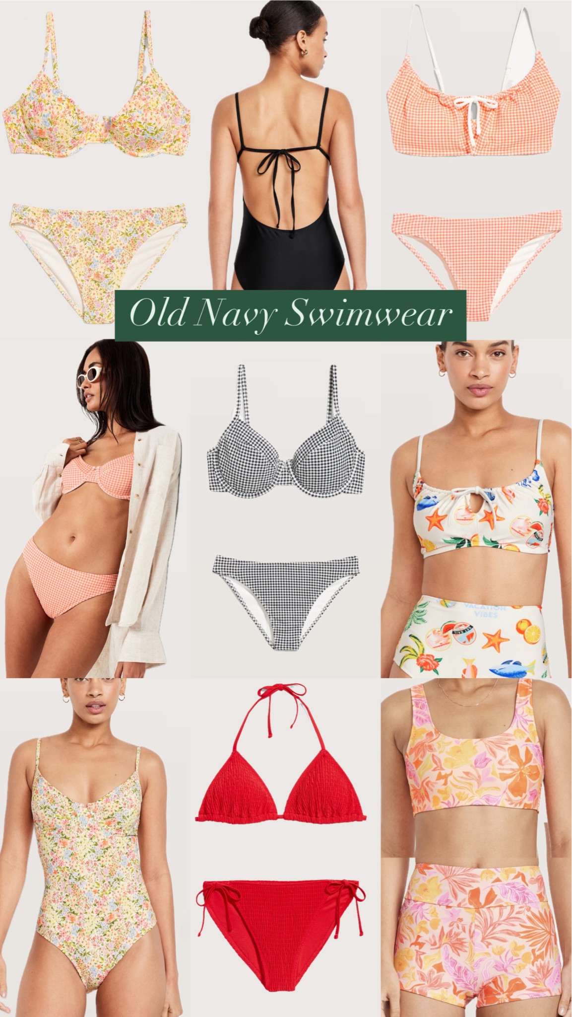 Stumbled upon a gold mine of super cute affordable swimsuits from Old Navy! Everything is 40% off when you spend $100. Old navy swimwear bikinis one piece gingham swimsuitts

#LTKSaleAlert #LTKSwim #LTKSeasonal