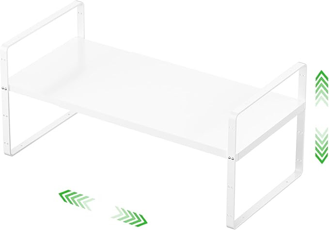 Expandable Cabinet Storage Shelf Stackable Organizer Rack for Kitchen Bathroom Pantry Spice Cupbo... | Amazon (US)