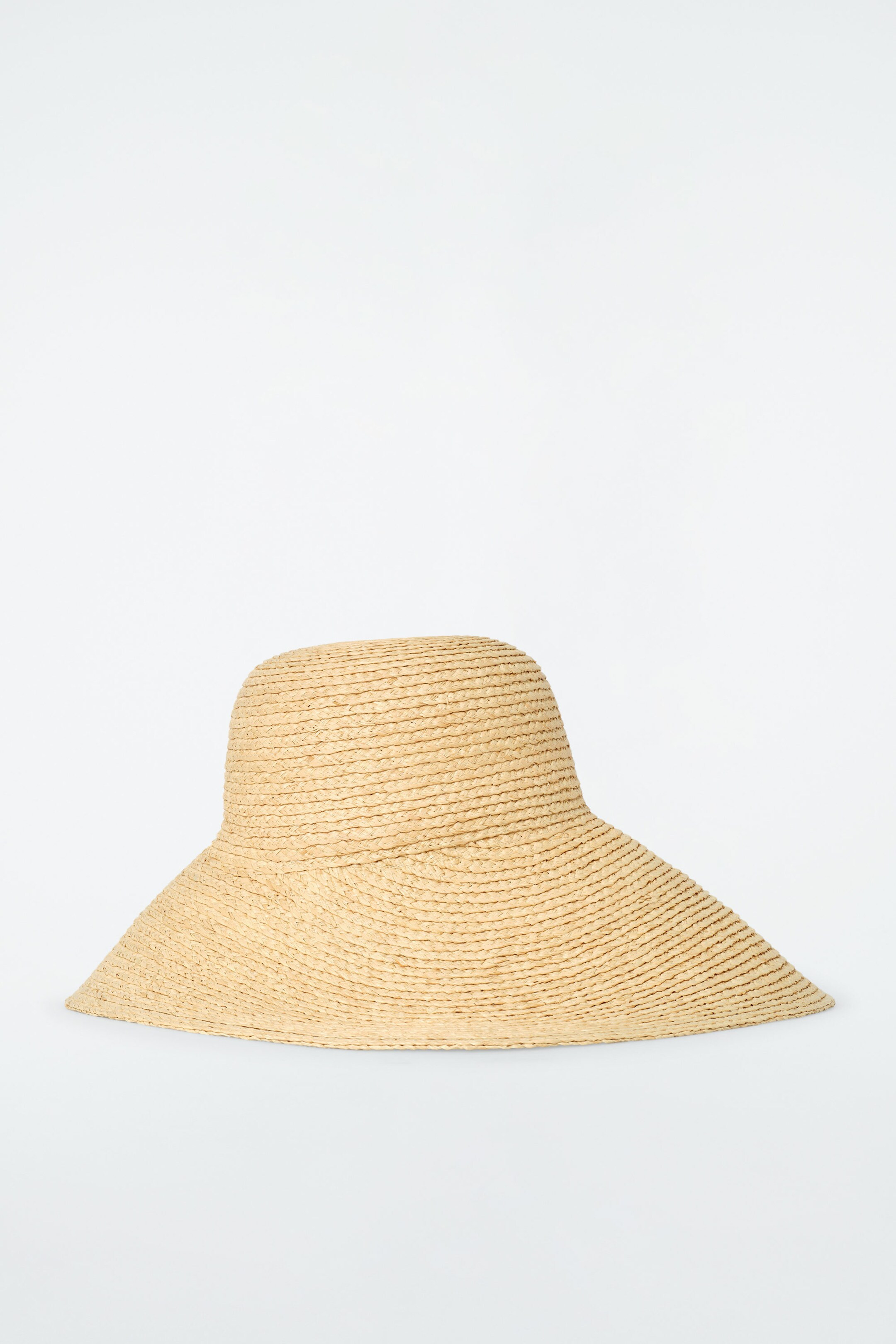WIDE-BRIM STRAW HAT - BEIGE | COS UK