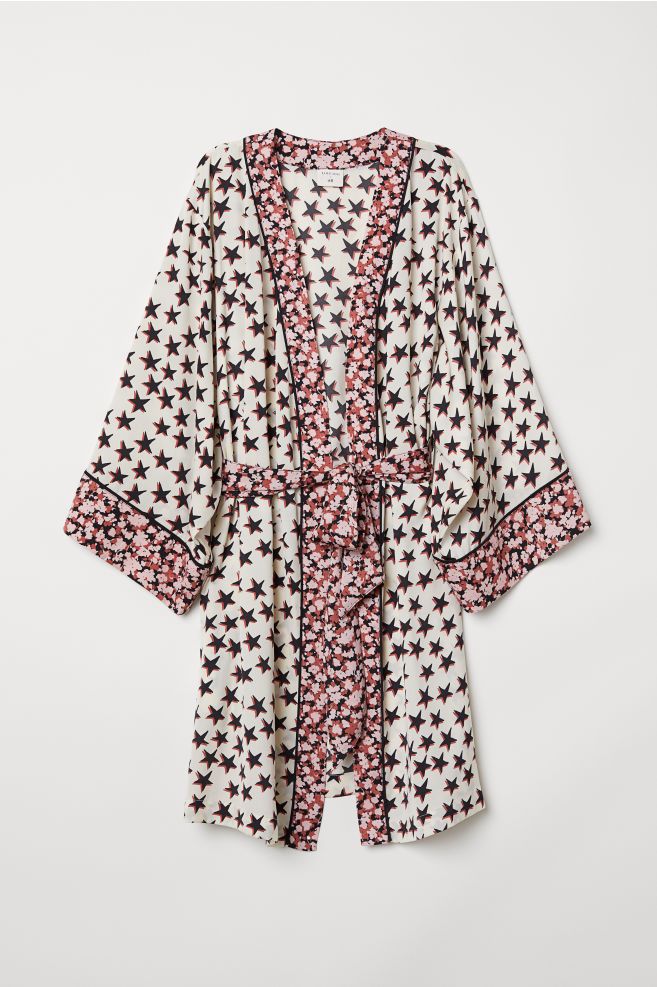 Patterned satin kimono | H&M (UK, MY, IN, SG, PH, TW, HK)