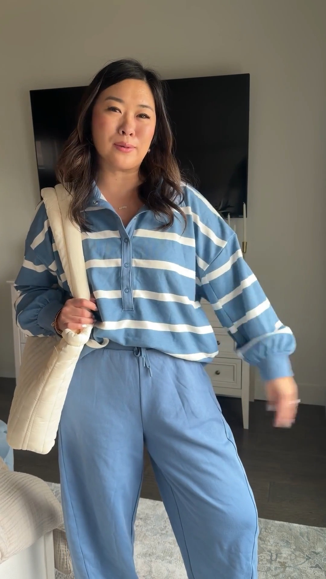 Target casual athleisure outfit 
Top: Large
Pants: Small 

target fashion, casual athleisure outfit, trendy outfit, striped top, barrel leg sweatpants, women’s fashion, ootd, casual outfit, mom style 

#LTKSeasonal #LTKootd