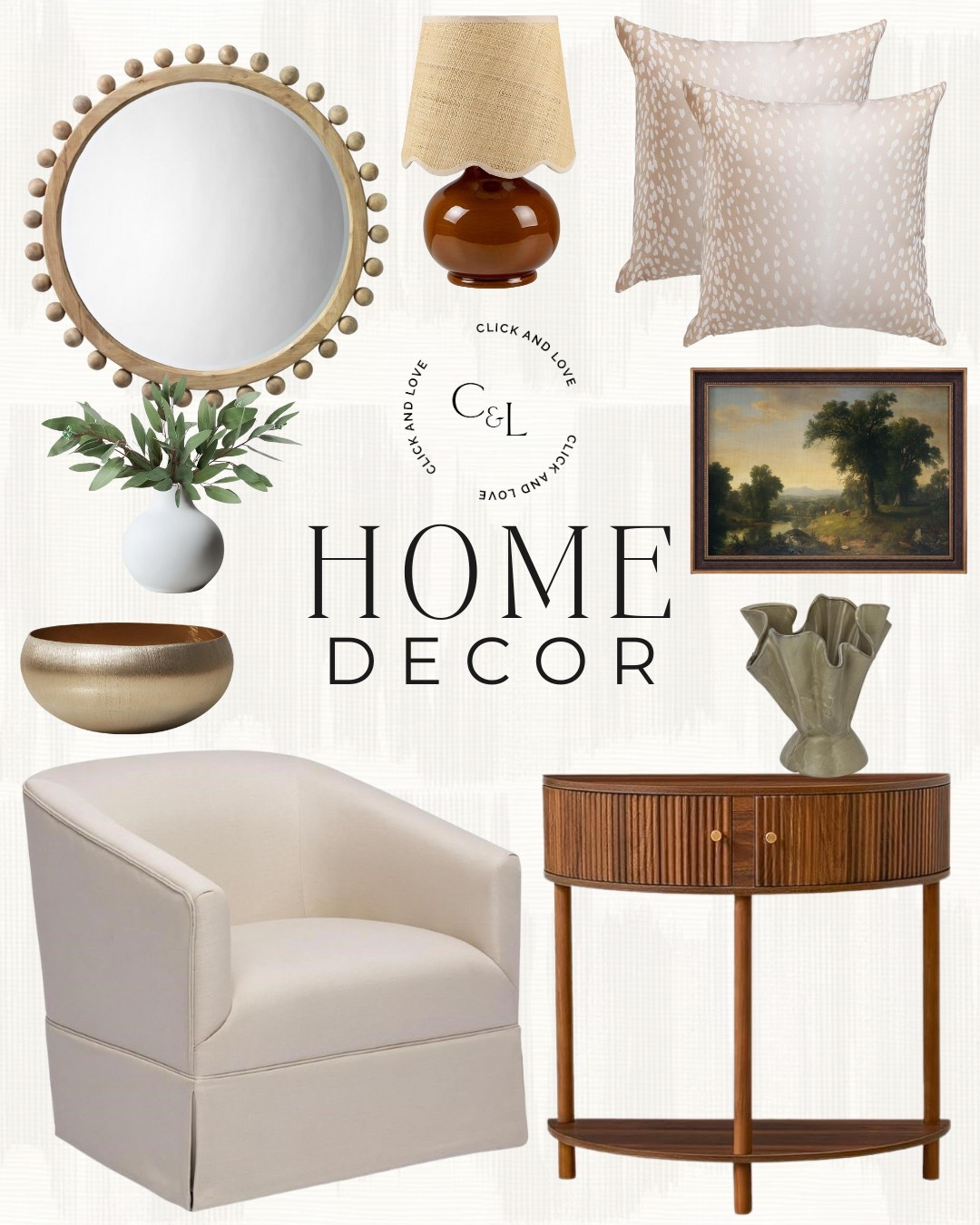 Amazon home finds to love! Loving this brown and neutral aesthetic.

Amazon, Amazon home, Amazon fashion, Amazon finds, Amazon must haves, dress, fashion finds, spring fashion, framed art, end table, accent table, circular mirror, accent table, side table, end table, accent pillow, pillow covers, sunglasses, work wear, spring dresses, how to style a coffee table, bookcase decor, flower vase, artwork, wall art, landscape art, table lamp, scalloped lampshade, gold heels, neutral heels, antelope pillows, work wear, gold hair clip, claw clip, affordable fashion, budget friendly fashion, home finds, tote, handbag, purse, work bag, designer look for less, sunglasses, Table lamp, lighting, dot lamp, budget friendly home decor, #amazon #amazonhome