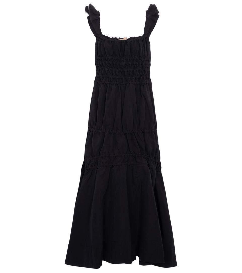 Prisca cotton, linen and silk midi dress | Mytheresa (US/CA)