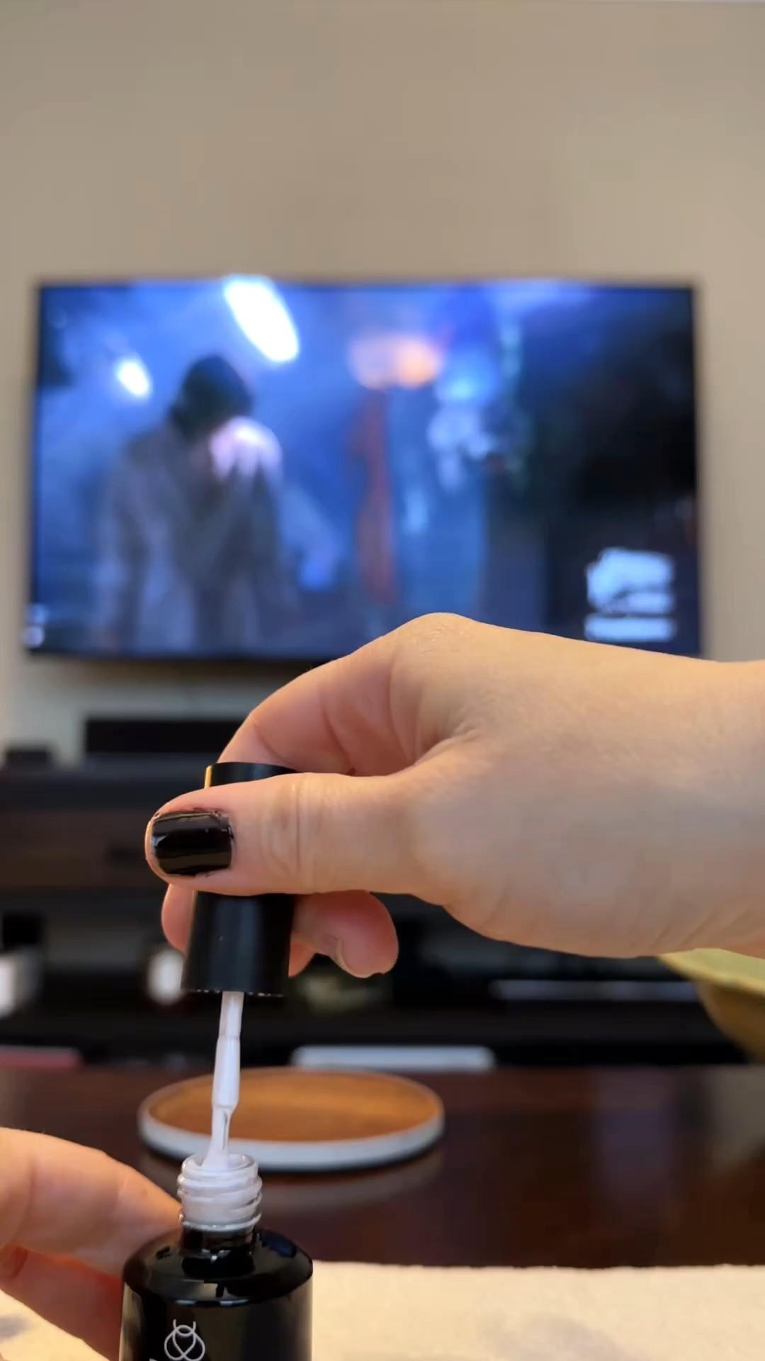 Getting into the spooky spirit with a ghost nail DIY! 👻🖤 Perfect for Halloween vibes. Who else is obsessed with festive nail art? #GhostNails #DIYNails #HalloweenMani #SpookySeason 

#LTKBeauty #LTKHalloween #LTKStyleTip