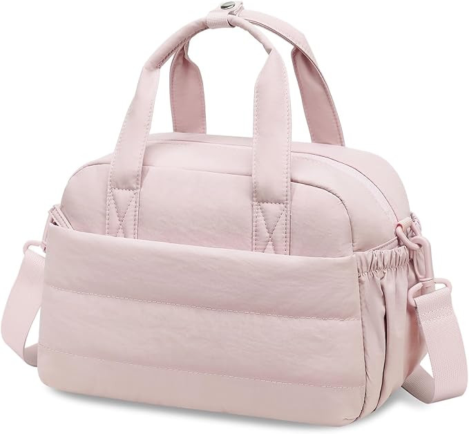CAMTOP Lunch Box for Women, Cute Quilted Lunch Bag with Shoulder Strap, Lightweight Puffy Padded ... | Amazon (US)