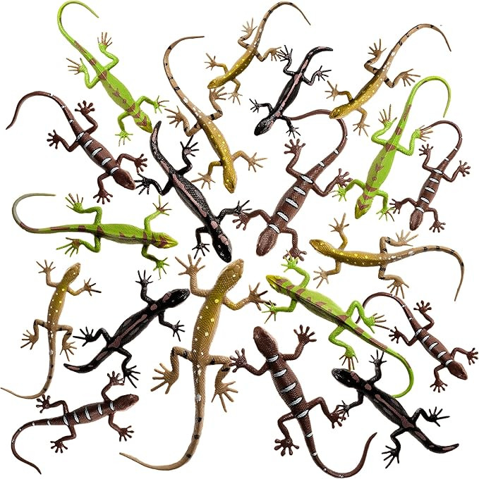 4-Inch Mini Lizard Toys for Kids - (Pack of 24) Realistic Lizards & Plastic Reptile Animal Toy Fi... | Amazon (US)