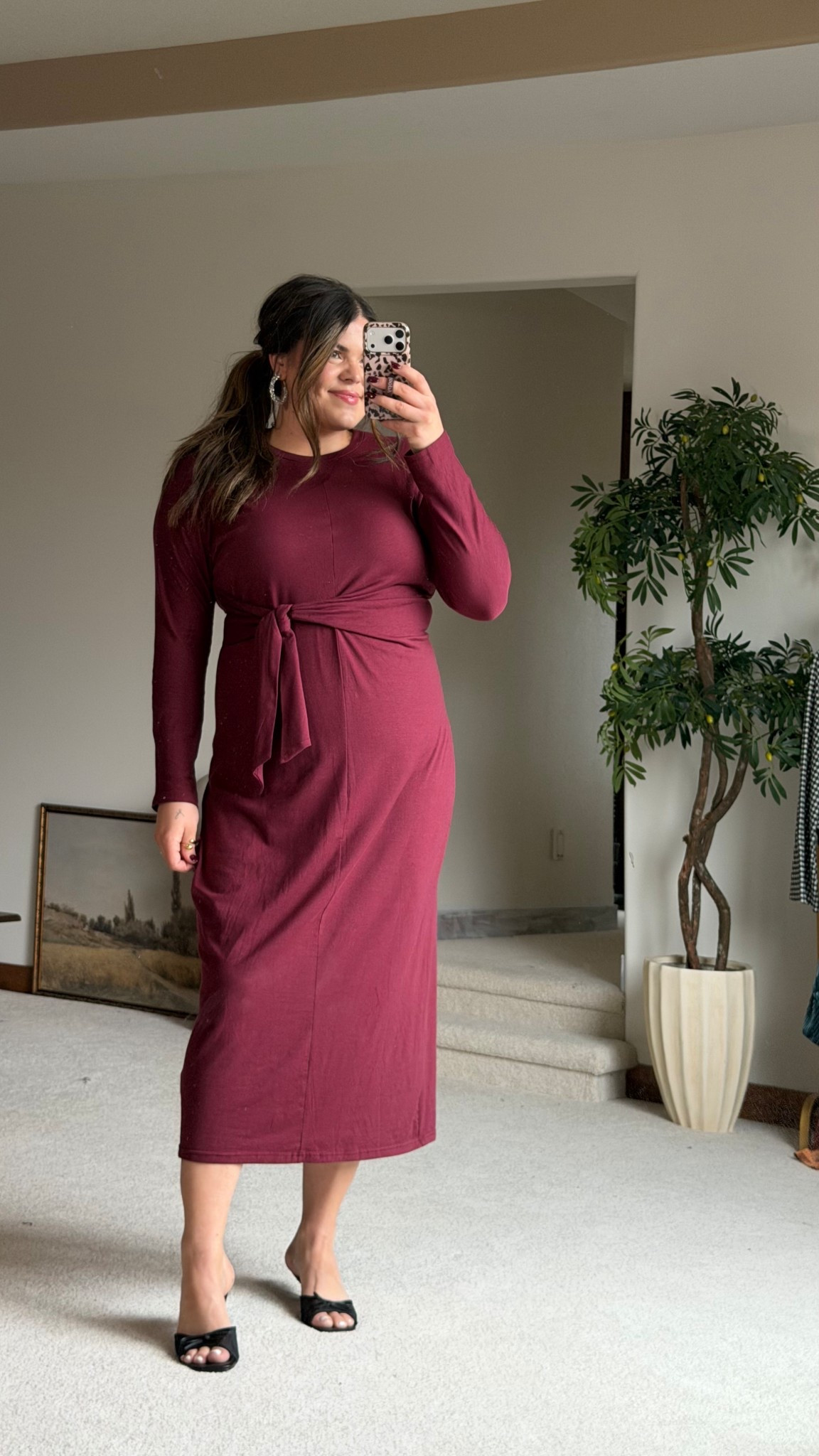 Midsize and thick tummy approved holiday dress from Amazon! Wearing size xl. 

Perfect for Christmas Eve church, family photos, holiday party, winter wedding guest and more  

#ltkcyberweek #ltkholiday #ltkmidsize