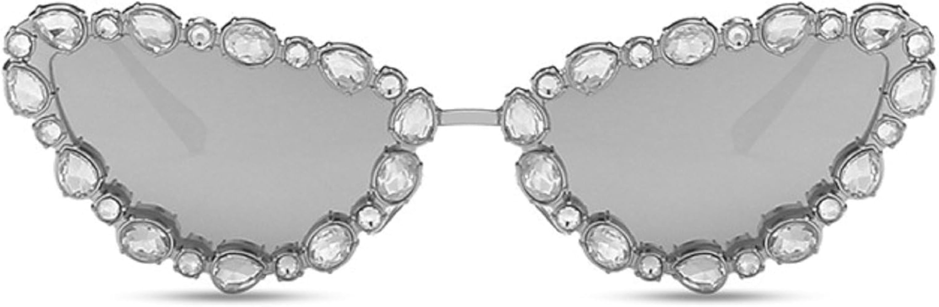 Amazon.com: Full Crystal Shiny Cat Eye Sunglasses For Women Vintage Fashion Luxury Rhinestone Sun... | Amazon (US)