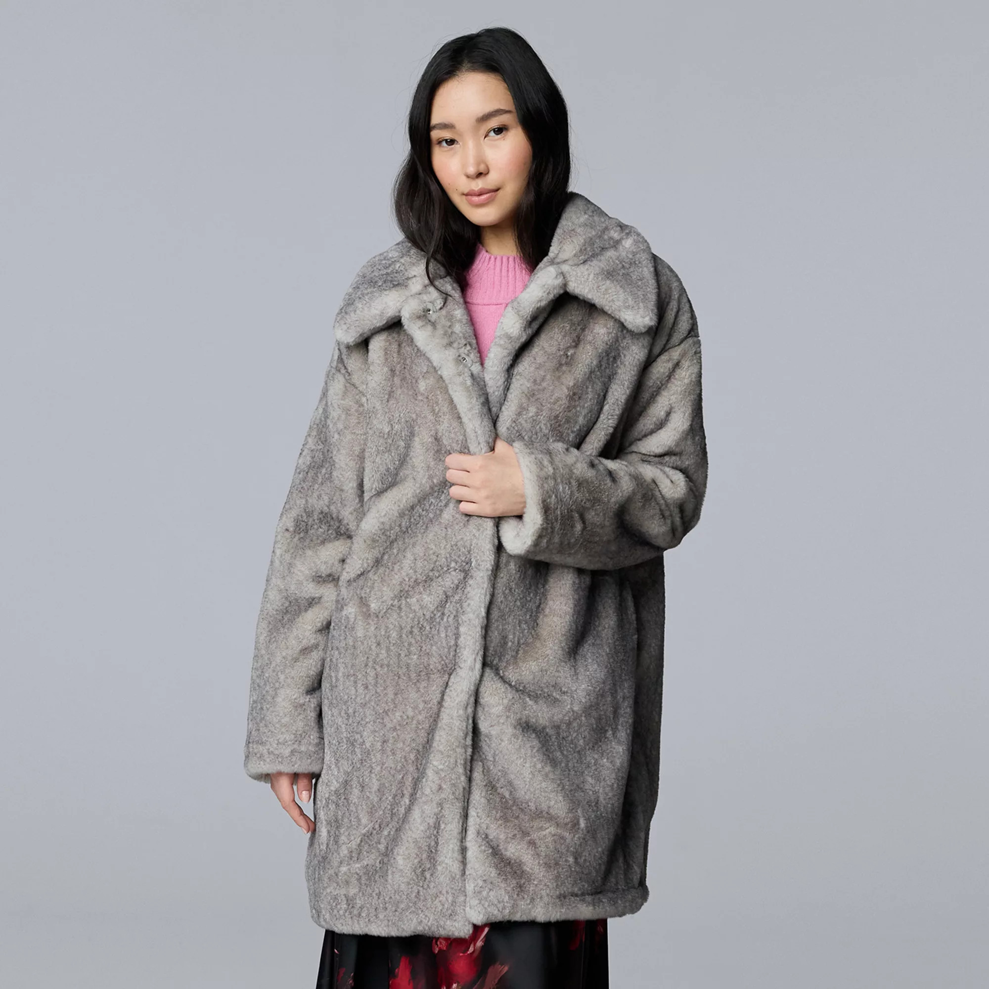Women's Simply Vera Vera Wang Faux Fur Coat | Kohl's