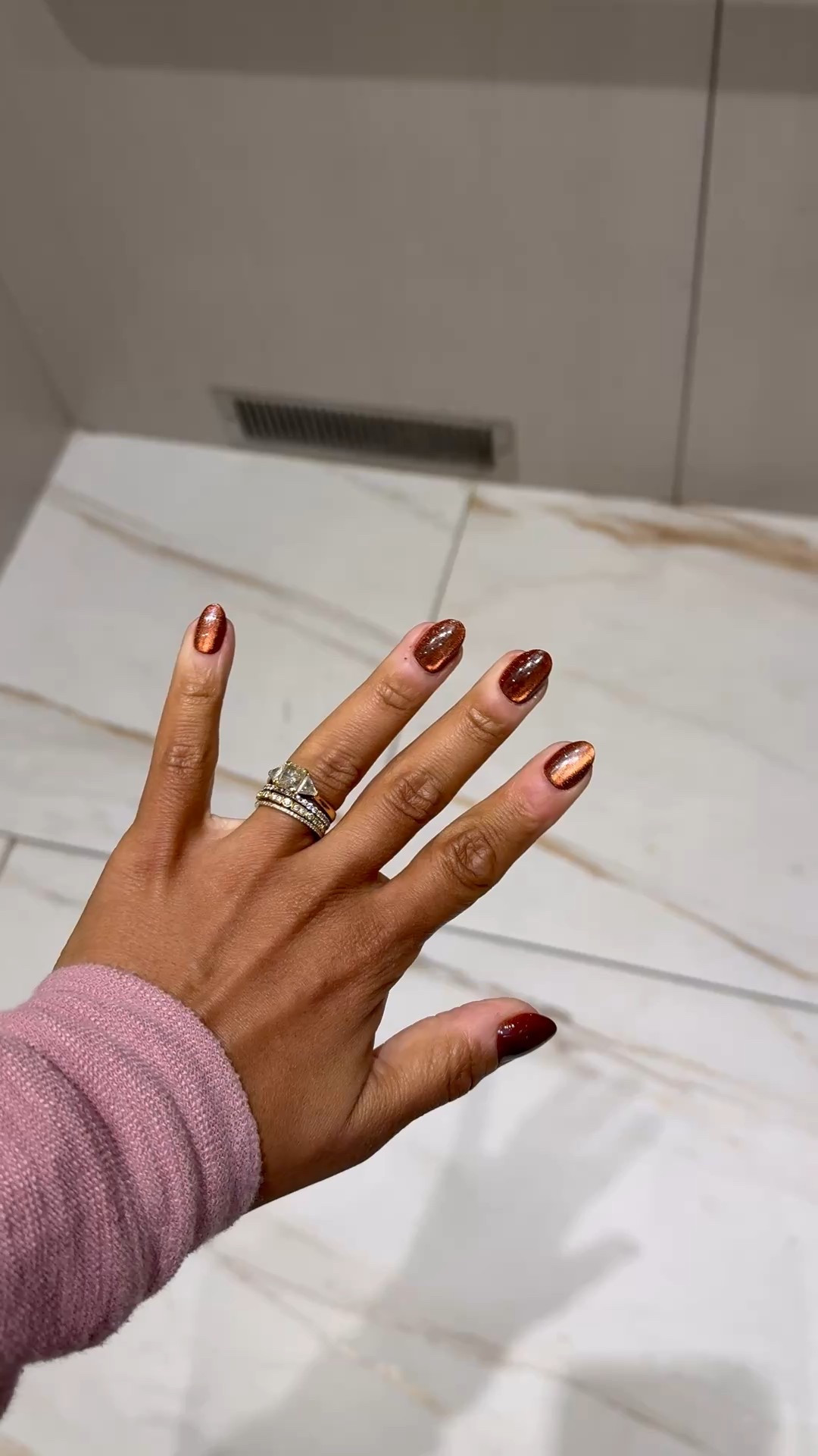 Love these nails, they are the perfect shape and length! So pretty when they catch the light and perfect for fall. 🍁

#LTKBeauty